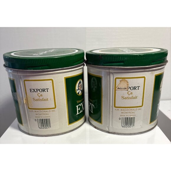 Vintage Macdonald Export Tobacco Tins 200G Set Of 2 Empty Collectible Cans With - Picture 7 of 8